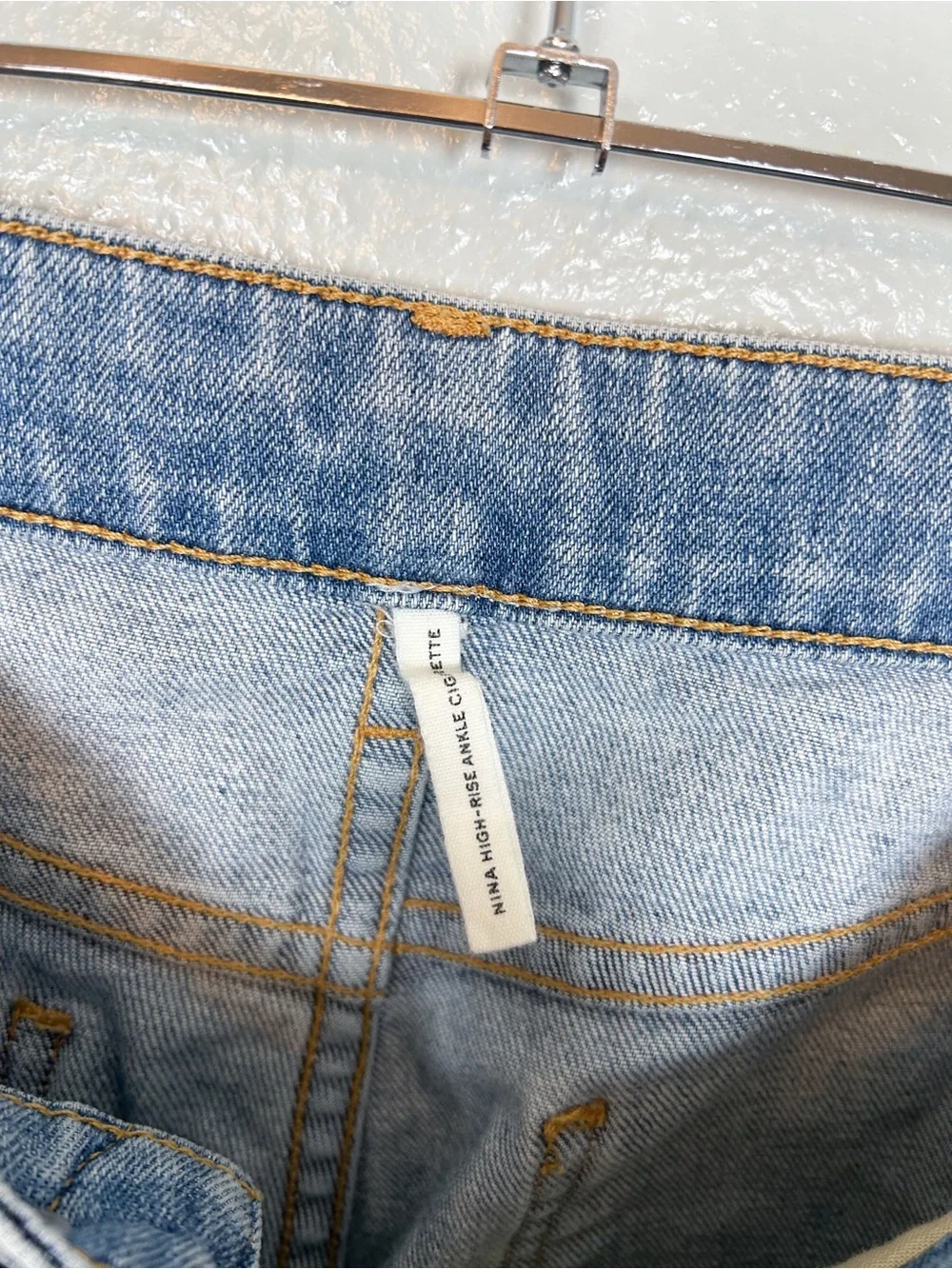 Rag & Bone Nina High Rise Cigarette Jeans Light Wash